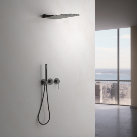 Встраиваемая душевая система со смесителем Timo Saona SX-2340/18SM черное золото